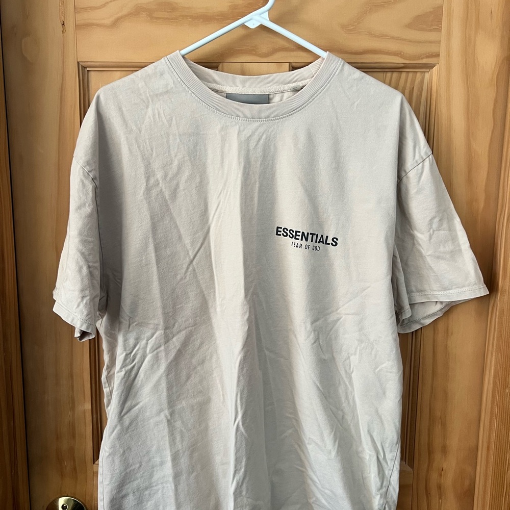 Essentials Light Beige Short Sleeve Tee